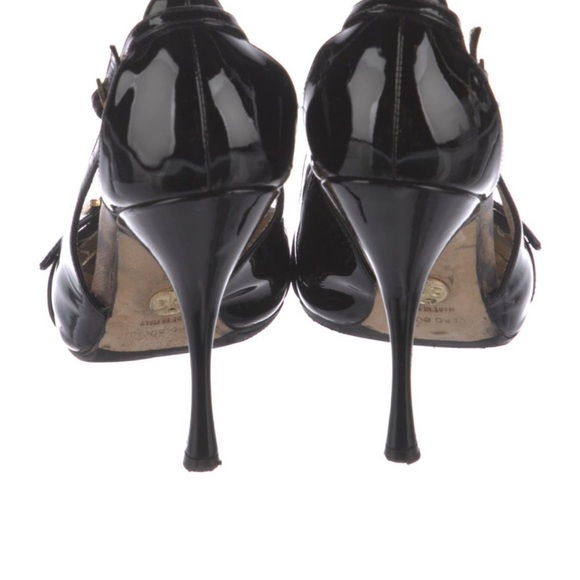 Black Patent Dolce&Gabbana 4.5” Heels - Picture 4 of 8
